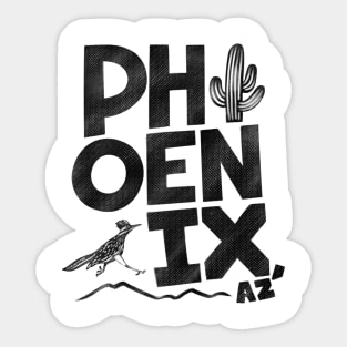 Phoenix Vintage Type Sticker